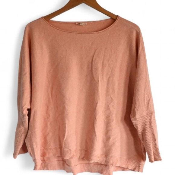 Eileen Fisher Tops - Peach Long Sleeve Sweater